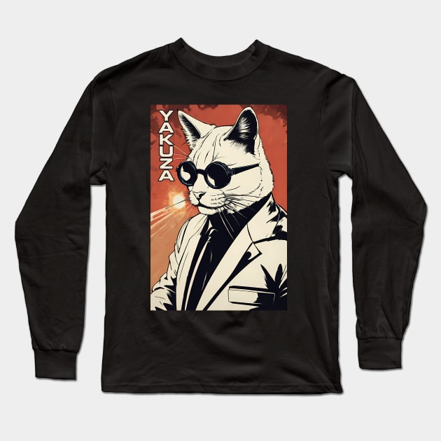 Mafia cat Long Sleeve T-Shirt by MaxDeSanje 